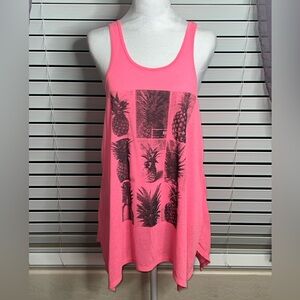 NWT American Eagle Outfitters Pink Pineapple Graphic Tank Top